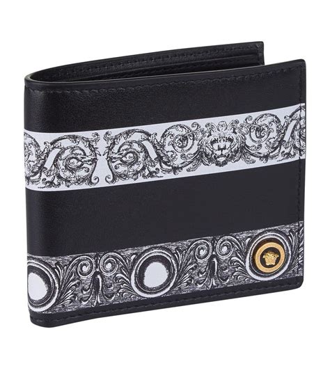 versace leather wallet|versace bifold wallet.